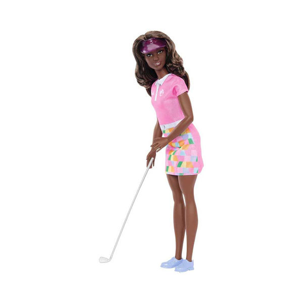 Bambola Barbie Carriera Golfer con mazza da golf e outfit sportivo rosa