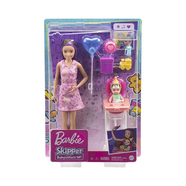 Playset Barbie Babysitter con bambina e accessori