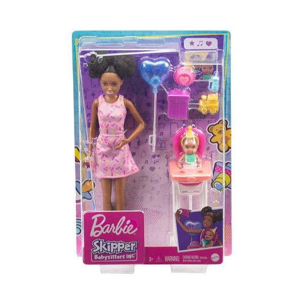 Playset Barbie Babysitter con bambina e accessori