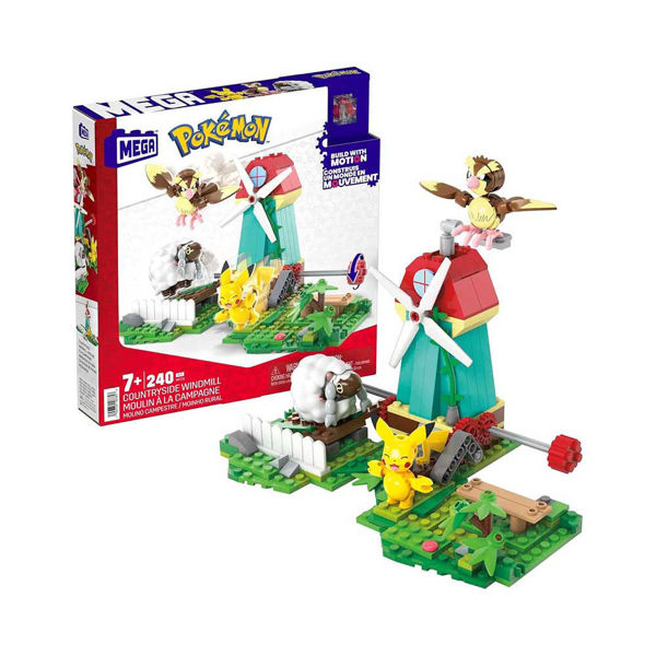 Set Pokémon Adventure Builder Mulino a Vento con Pikachu, Pidgey e Wooloo da costruire