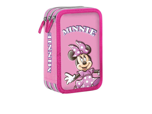Giotto Astuccio 3 Zip Minnie completo per scuola