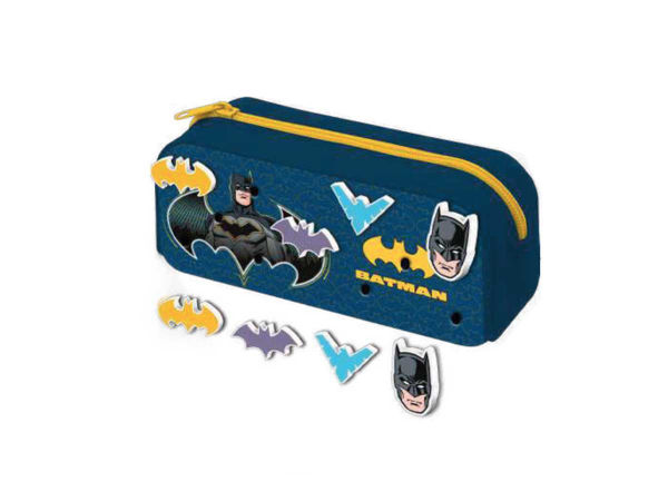 Astuccio in silicone Batman con 4 patch intercambiabili