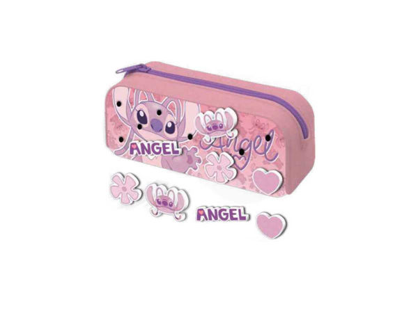 Astuccio in silicone Angel Disney con 4 patch