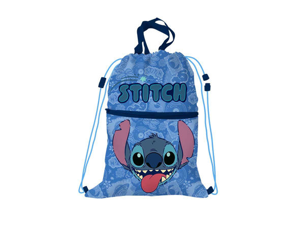 Immagine di Sacca Zaino 44x33 cm con tasca Stitch