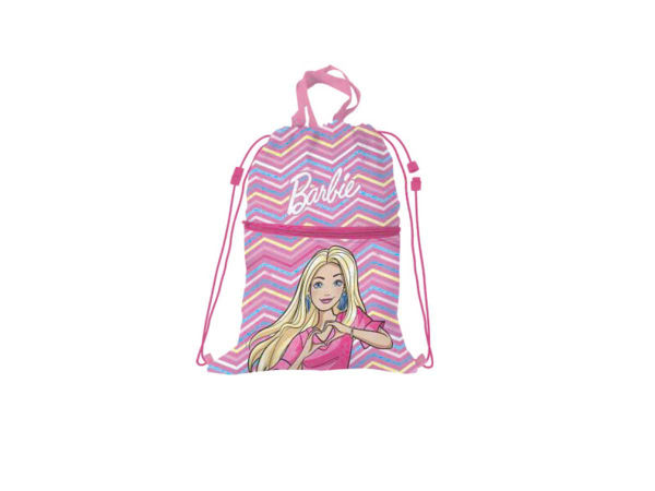 Immagine di Sacca Zaino 44x33 cm con tasca Barbie