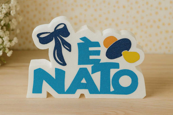 Polistirolo sagomato È Nato 35x27 cm spesso 5 cm