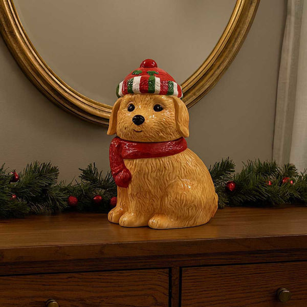 Biscottiera cane in ceramica 1400 ml 19x15xH.25 cm