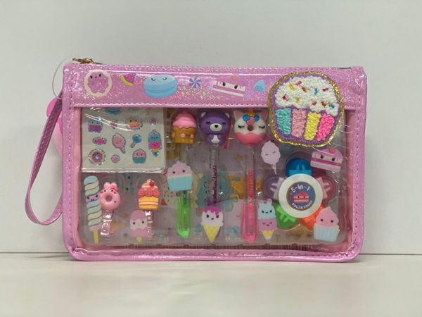 HF Pochette Dolci colorata e compatta per scuola e tempo libero