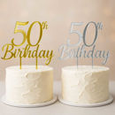 Immagine di Cake topper in plexiglas oro o argento specchiato