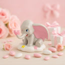 Dumbo Rosa in ceramica 3,5 cm Cartai Bassanesi bomboniera