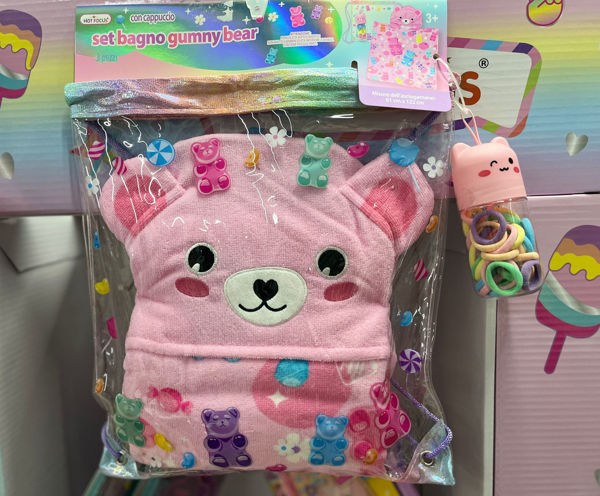 HF Set Sacca + Poncho Orso – Accessori a tema orsetto per bambini