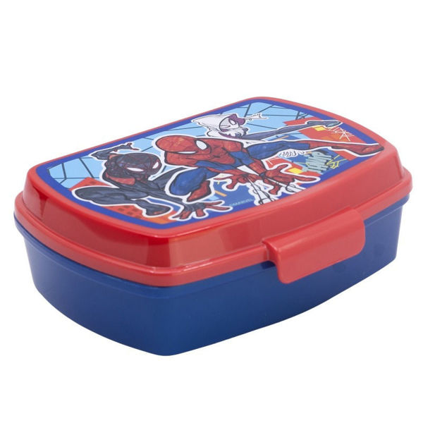 Portamerenda Spiderman Marvel in plastica senza BPA per bambini scuola e tempo libero