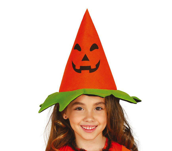Cappello Zucca per bambina Halloween e Carnevale