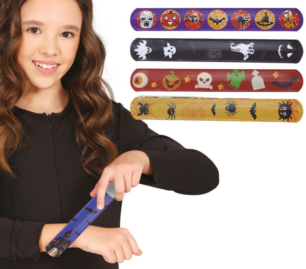 Braccialetti magnetici Halloween set da 6 pezzi con fantasie a tema