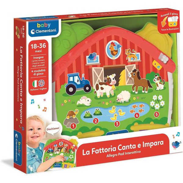 La Fattoria Canta e Impara Clementoni Baby – Centro attività interattivo con animali, numeri e canzoni