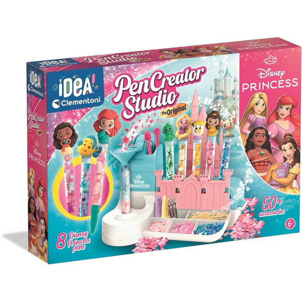 Laboratorio delle Penne Disney Princess Clementoni – Gioco creativo per bambine con oltre 50 accessori