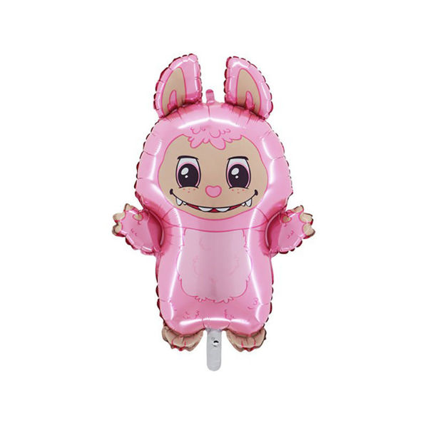 Palloncino Super Shape Bad Bunny Pink 45x67 cm stile Labubu in foil