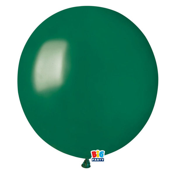 Confezione 25 palloncini in lattice Gemar 19'' Emerald Green busta Big Party