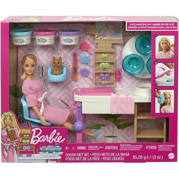 Barbie Playset Spa con bambola, cucciolo e accessori benessere