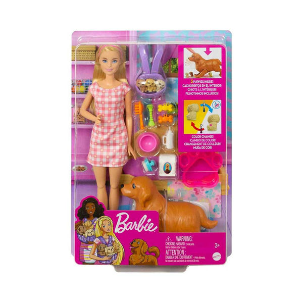 Barbie Cuccioli con cagnolina e 3 cuccioli a sorpresa
