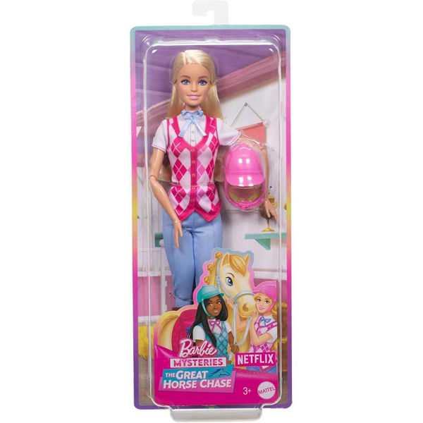 Barbie Malibu cavallerizza con casco e abbigliamento da equitazione