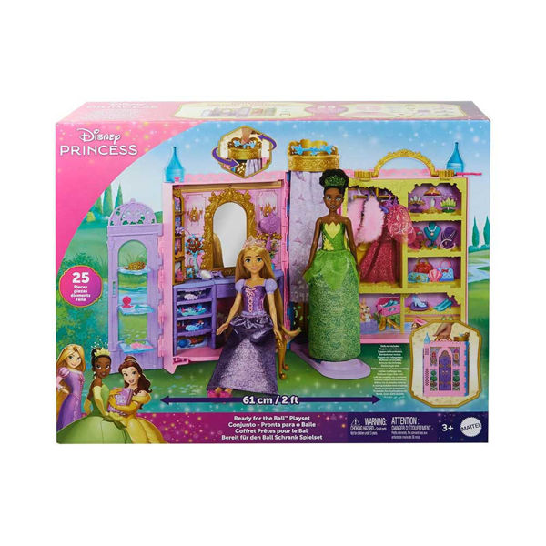 Playset Disney Princess Guardaroba da Favola con bambole, vestiti e accessori