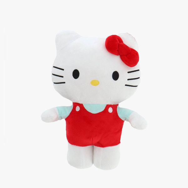 Peluche Hello Kitty 25 cm rosso – Pupazzo morbido per bambini e collezionisti