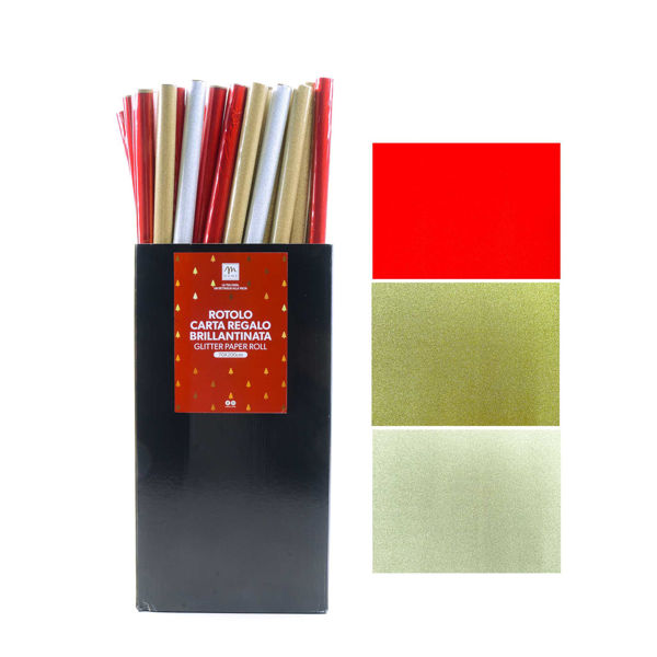 Rotolo carta regalo 70x200 cm brillante colori assortiti