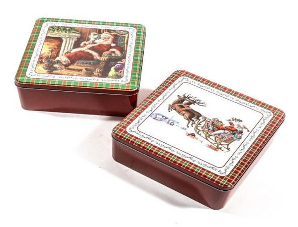 Scatola in Latta 20x20x8 cm