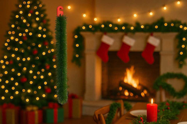 Ghirlanda natalizia filo verde 2 metri – Addobbo artificiale per decorazioni