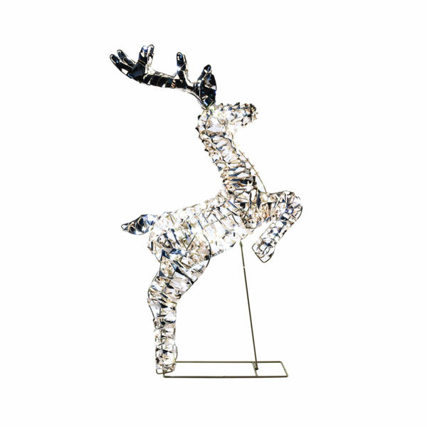 Renna natalizia luminosa in metallo e plastica con 300 luci LED