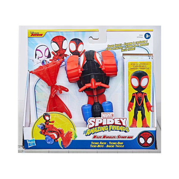 Marvel Spidey veicolo con personaggio Miles Morales e accessori
