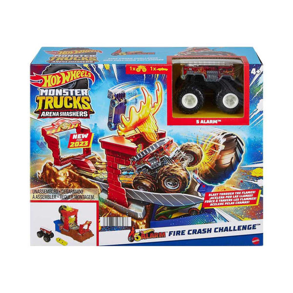 Pista Hot Wheels Monster Trucks Arena degli Scontri con veicolo incluso