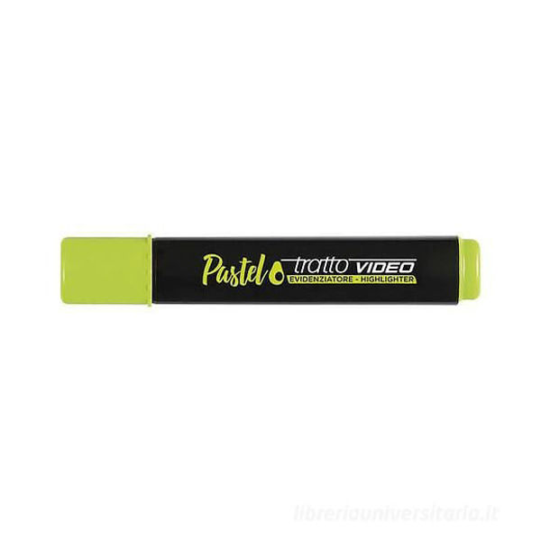 Evidenziatore Tratto Video colore verde pastello punta a scalpello