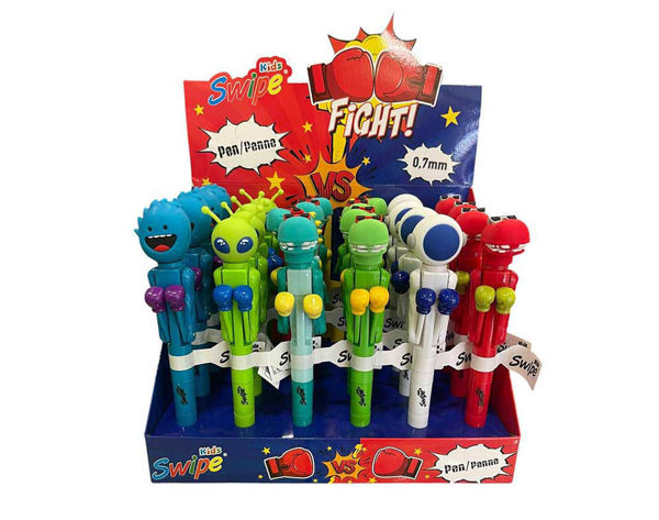 Penna Punch 3D Swipe Kids con personaggi assortiti vendita singola