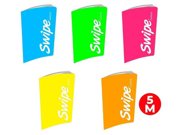 Quaderno maxi Swipe Fluo 5 mm colori assortiti