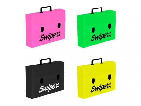 Valigetta Swipe polionda fluo dorso 8 cm colori assortiti