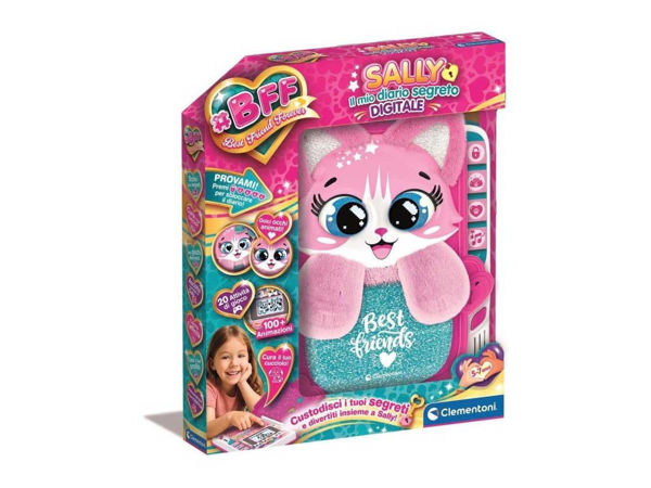 Diario segreto digitale BFF Sally Clementoni per bambini con giochi e animazioni