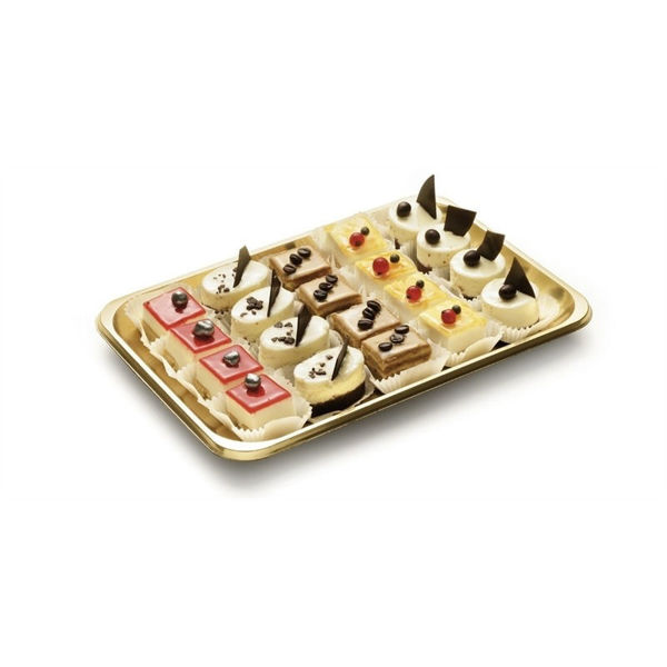 Vassoio Rettangolare Oro Kadò Alcas disponibile in più misure da 23,5x16 cm a 30x39,5 cm