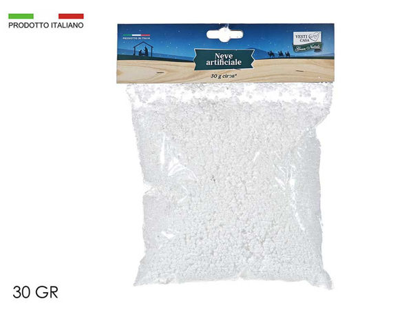 Busta neve artificiale 30 gr per presepi e decorazioni natalizie