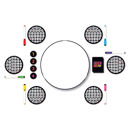 Disco Draw Clementoni – party game da tavolo con lavagna rotante e disegno