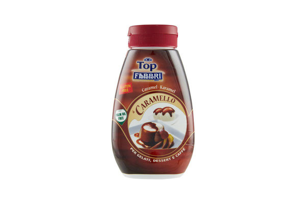 Topping Caramello Fabbri 225 grammi bottiglia squeeze per dessert e caffè