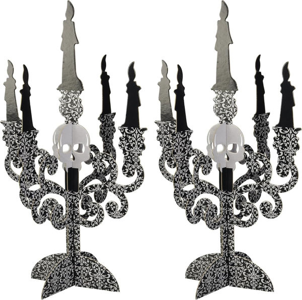 Set 2 Candelabro in carta Halloween