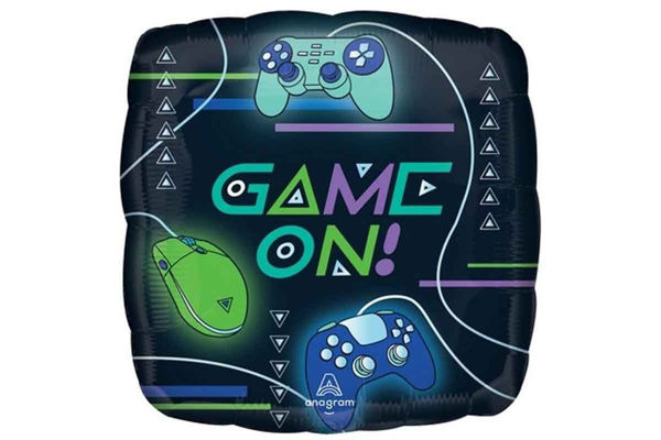 Palloncino mylar 18" tema videogiochi Game On
