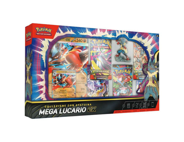 Collezione Pokémon con Statuina Mega Lucario-EX ITA