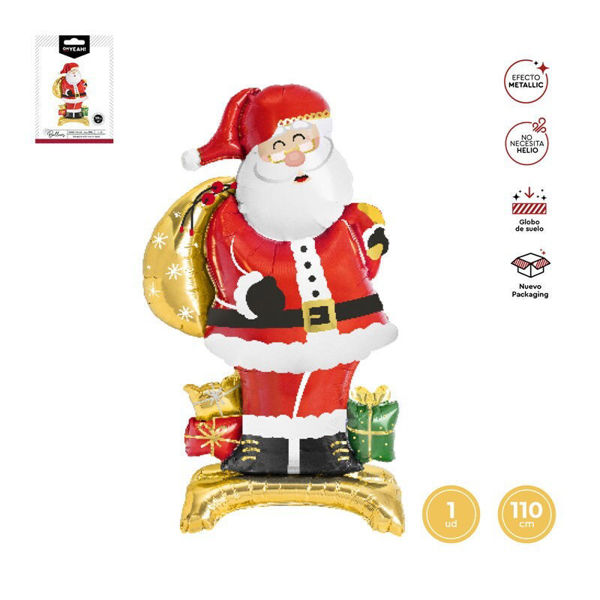 palloncino standing balloon babbo natale 123 cm