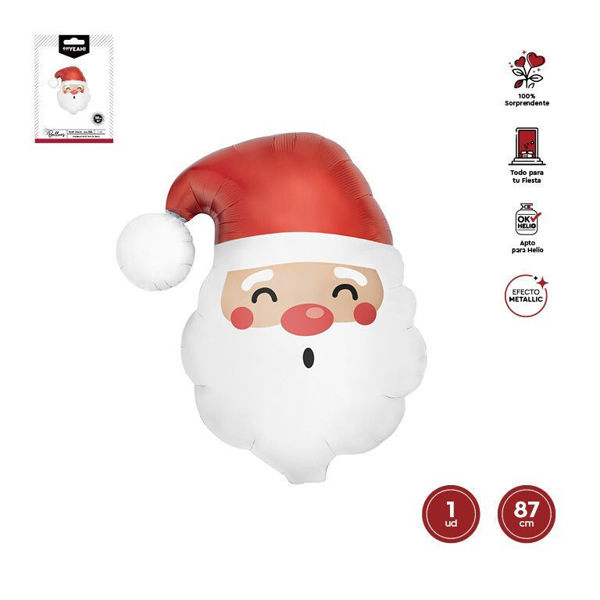 palloncino super shape testa babbo natale 87 cm