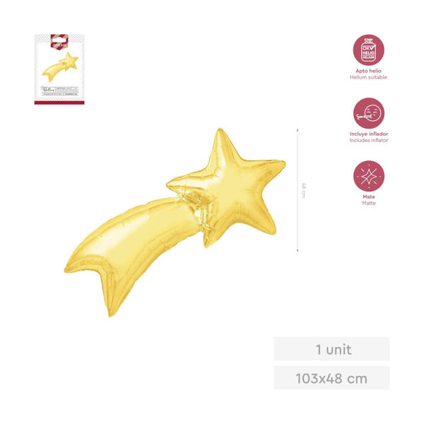 palloncino super shape stella 103x48 cm