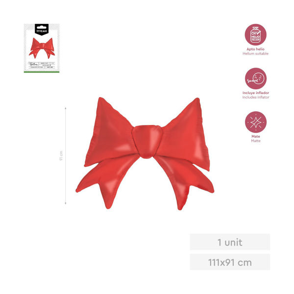 palloncino super shape fiocco rosso 111 cm 44 pollici