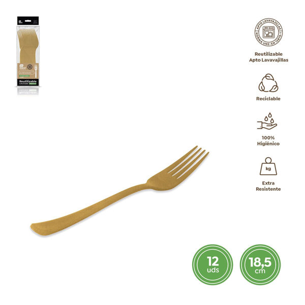 orchette oro riutilizzabili 18,5 cm – 12 pezzi